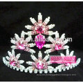 Colorido alibaba china figurino joia jóias rosário flor tiara
